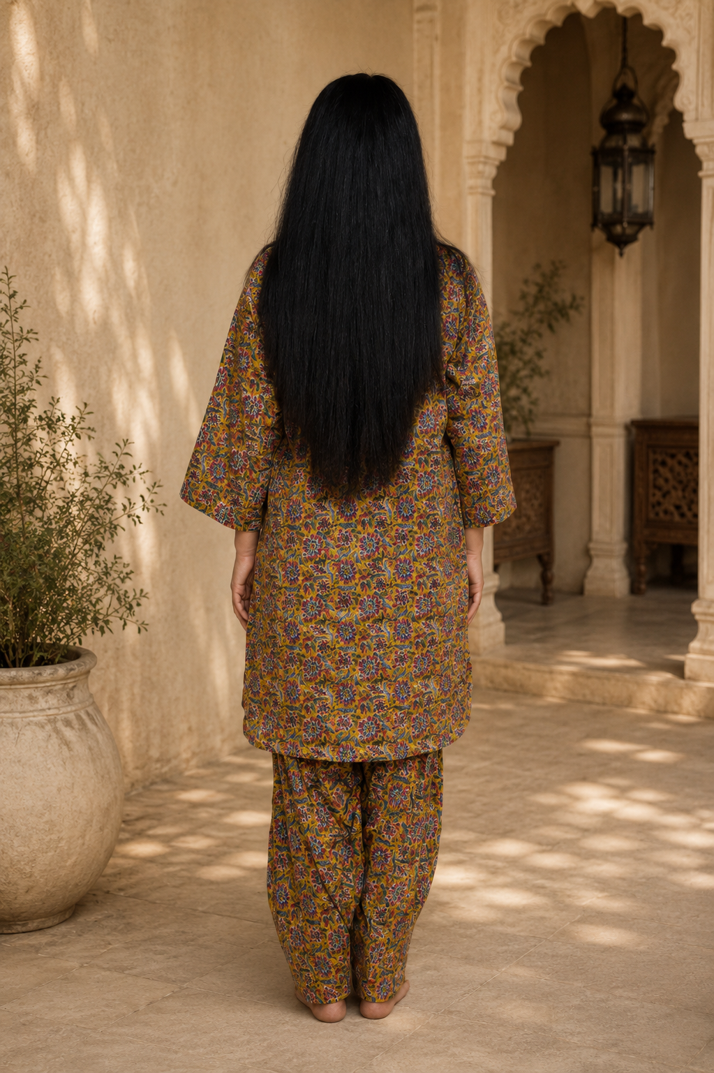 Floral Farshi Salwar Suit