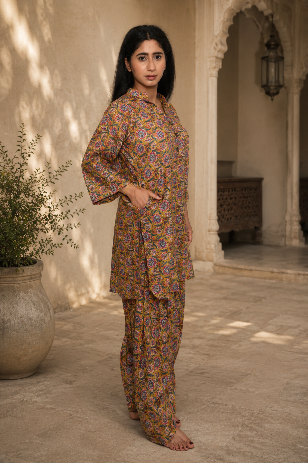 Floral Farshi Salwar Suit