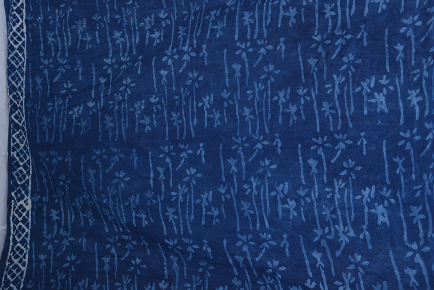 Hand Block Print Pure Mul Cotton Saree with blouse