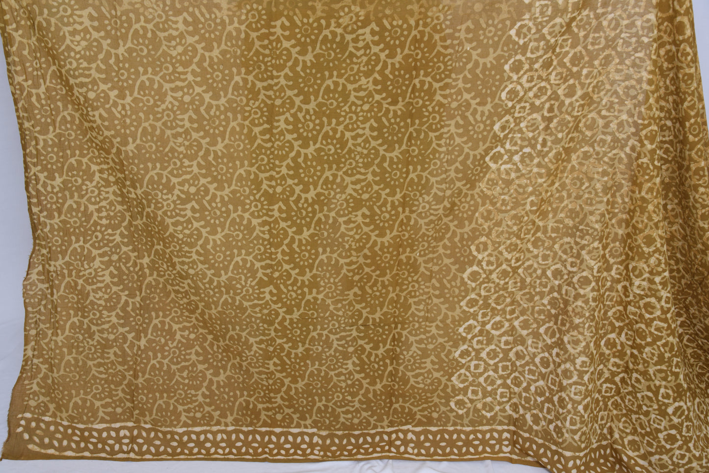 Hand Block Print Pure Mul Cotton Saree with blouse